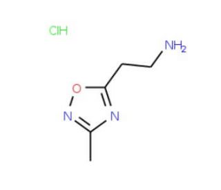 2-(3-Methyl-1,2,4-oxadiazol-5-yl)ethanamine hydrochloride - chemical structure image
