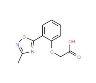 [2-(3-Methyl-[1,2,4]oxadiazol-5-yl)-phenoxy]-acetic acid - chemical structure image