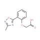 [2-(3-Methyl-[1,2,4]oxadiazol-5-yl)-phenoxy]-acetic acid - chemical structure image
