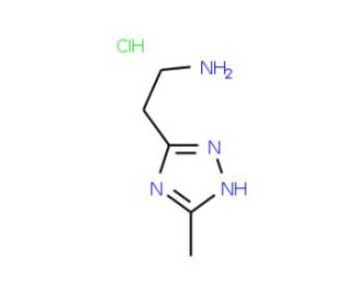 2-(3-Methyl-1H-1,2,4-triazol-5-yl)ethanamine hydrochloride - chemical structure image