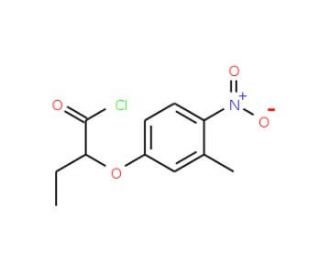 2-(3-methyl-4-nitrophenoxy)butanoyl chloride - chemical structure image
