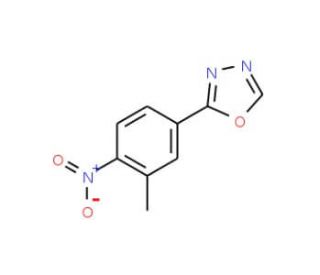 2-(3-methyl-4-nitrophenyl)-1,3,4-oxadiazole - chemical structure image