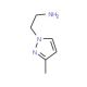 2-(3-Methyl-pyrazol-1-yl)-ethylamine (CAS 62821-90-3) - chemical structure image