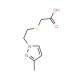 [2-(3-Methyl-pyrazol-1-yl)-ethylsulfanyl]-acetic acid (CAS 436088-31-2) - chemical structure image