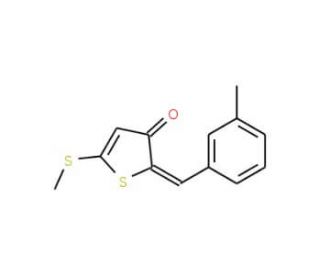 2-(3-Methylbenzylidene)-5-(methylthio)thiophen-3(2H)-one - chemical structure image