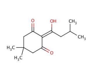 2-(3-Methylbutyryl)-5,5-dimethyl-1,3-cyclohexandione (CAS 172611-72-2) - chemical structure image
