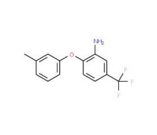 2-(3-Methylphenoxy)-5-(trifluoromethyl)aniline - chemical structure image