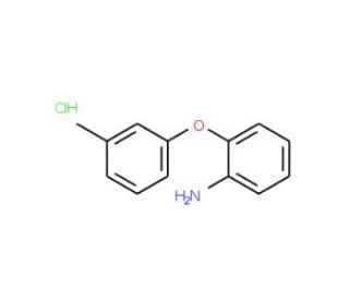 2-(3-methylphenoxy)aniline hydrochloride (CAS 60287-67-4 (non-salt)) - chemical structure image