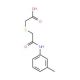 ({2-[(3-methylphenyl)amino]-2-oxoethyl}thio)acetic acid - chemical structure image