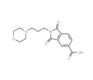 2-(3-morpholin-4-ylpropyl)-1,3-dioxoisoindoline-5-carboxylic acid - chemical structure image