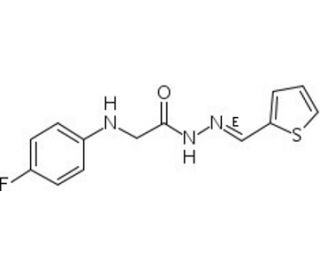 2-[(3-nitrophenyl)amino]-N&prime;-[(1E)-2-thienylmethylene]acetohydrazide - chemical structure image