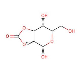 2,3-O-Carbonyl-α-D-mannopyranose (CAS 76548-27-1) - chemical structure image