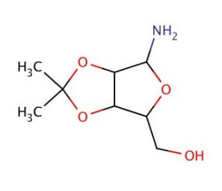 2,3-O-Isopropylidene-&beta;-D-ribofuranosylamine p-toluenesulfonate salt (CAS 29836-10-0) - chemical structure image