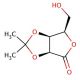 2,3-O-Isopropylidene-D-lyxono-1,4-lactone - chemical structure image