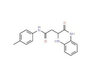 2-(3-Oxo-1,2,3,4-tetrahydro-quinoxalin-2-yl)-N-p-tolyl-acetamide (CAS 36932-41-9) - chemical structure image