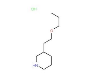 2-(3-Piperidinyl)ethyl propyl ether hydrochloride - chemical structure image