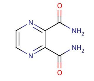 2,3-Pyrazinedicarboxamide (CAS 6164-78-9) - chemical structure image