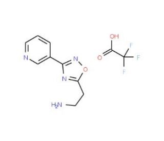 [2-(3-Pyridin-3-yl-1,2,4-oxadiazol-5-yl)ethyl]-amine trifluoroacetate - chemical structure image