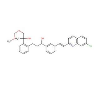 2-[3-(S)-[3-(2-(7-Chloro-2-quinolinyl)ethenyl)phenyl]-3-hydroxypropyl]phenyl-2-(1&prime;-hydroxy-2&prime;-methoxymethyl)propanol (CAS 184
