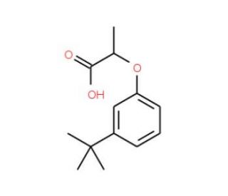 2-(3-tert-butylphenoxy)propanoic acid - chemical structure image