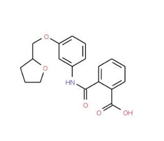 2-{[3-(Tetrahydro-2-furanylmethoxy)anilino]-carbonyl}benzoic acid - chemical structure image