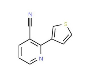 2-(3-Thienyl)nicotinonitrile - chemical structure image