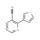 2-(3-Thienyl)nicotinonitrile - chemical structure image