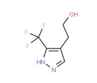 2-[3-(trifluoromethyl)-1H-pyrazol-4-yl]ethanol - chemical structure image