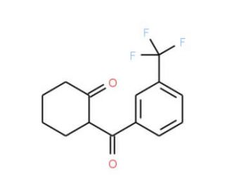 2-(3-Trifluoromethyl-benzoyl)-cyclohexanone - chemical structure image