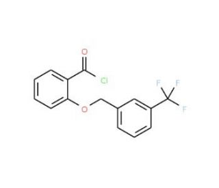 2-{[3-(trifluoromethyl)benzyl]oxy}benzoyl chloride - chemical structure image