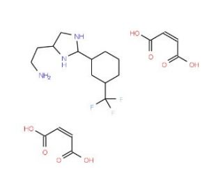 2-((3-Trifluoromethyl)phenyl)histamine dimaleate (CAS 162049-83-4) - chemical structure image