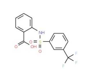 2-({[3-(trifluoromethyl)phenyl]sulfonyl}amino)benzoic acid - chemical structure image
