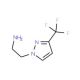 2-(3-Trifluoromethyl-pyrazol-1-yl)-ethylamine (CAS 1006436-51-6) - chemical structure image