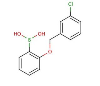 2-(3&prime;-Chlorobenzyloxy)phenylboronic acid (CAS 849062-32-4) - chemical structure image