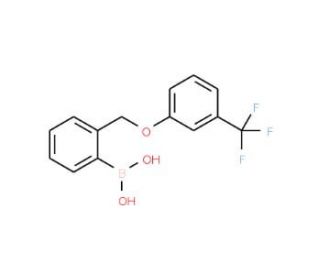 2-[(3&prime;-(Trifluoromethyl)phenoxy)methyl]phenylboronic acid (CAS 1072951-60-0) - chemical structure image