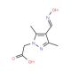 2-{4-[(1E)-(hydroxyimino)methyl]-3,5-dimethyl-1H-pyrazol-1-yl}acetic acid - chemical structure image