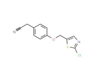 2-{4-[(2-Chloro-1,3-thiazol-5-yl)methoxy]-phenyl}acetonitrile - chemical structure image