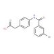 2-{4-[(3-bromobenzene)amido]phenyl}acetic acid - chemical structure image