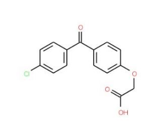 2-{4-[(4-chlorophenyl)carbonyl]phenoxy}acetic acid - chemical structure image