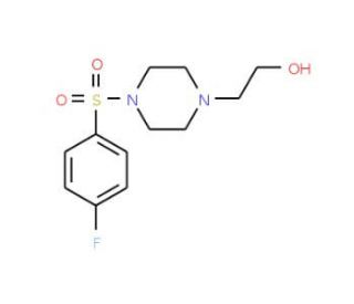 2-{4-[(4-Fluorophenyl)sulfonyl]piperazino}-1-ethanol - chemical structure image