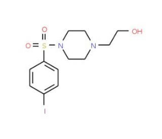 2-{4-[(4-Iodophenyl)sulfonyl]piperazino}-1-ethanol (CAS 941256-92-4) - chemical structure image