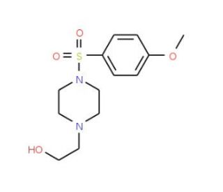 2-{4-[(4-Methoxyphenyl)sulfonyl]piperazino}-1-ethanol - chemical structure image