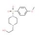2-{4-[(4-Methoxyphenyl)sulfonyl]piperazino}-1-ethanol - chemical structure image