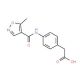 2-{4-[(5-methyl-1,2-oxazole-4-)amido]phenyl}acetic acid - chemical structure image