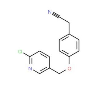 2-{4-[(6-chloropyridin-3-yl)methoxy]phenyl}acetonitrile - chemical structure image