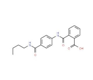 2-({4-[(Butylamino)carbonyl]anilino}carbonyl)-benzoic acid - chemical structure image