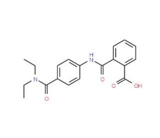 2-({4-[(Diethylamino)carbonyl]anilino}carbonyl)-benzoic acid - chemical structure image