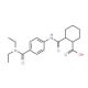 2-({4-[(Diethylamino)carbonyl]anilino}carbonyl)-cyclohexanecarboxylic acid - chemical structure image