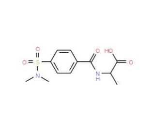2-({4-[(dimethylamino)sulfonyl]benzoyl}amino)propanoic acid - chemical structure image