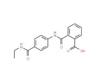 2-({4-[(Ethylamino)carbonyl]anilino}carbonyl)-benzoic acid - chemical structure image